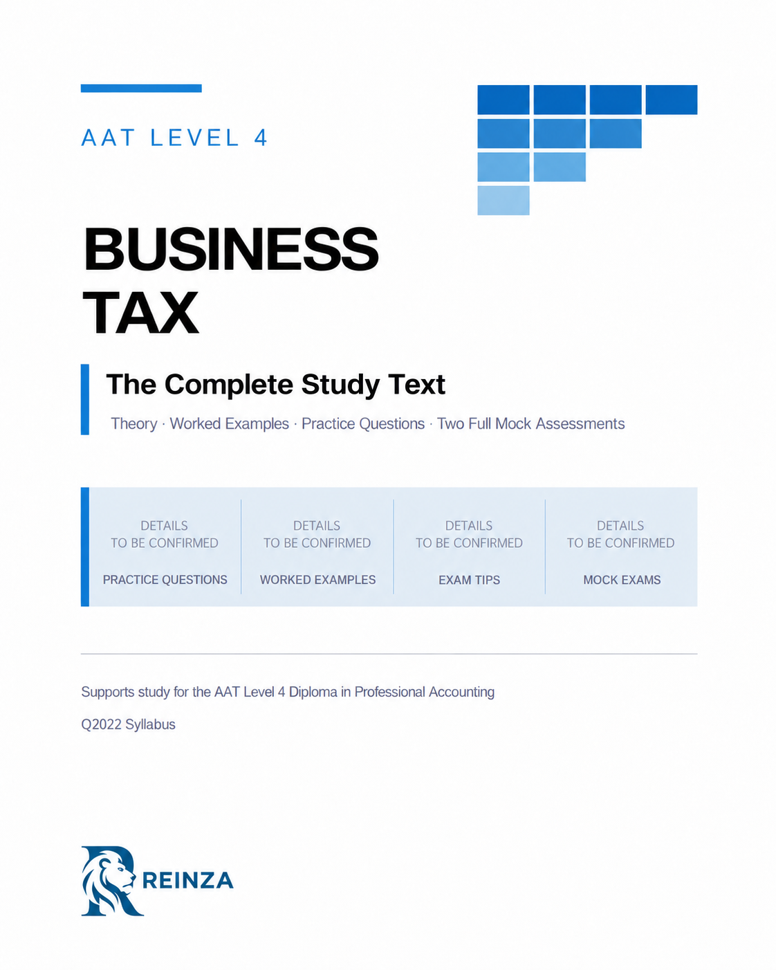 AAT Level 4 Business Tax cover