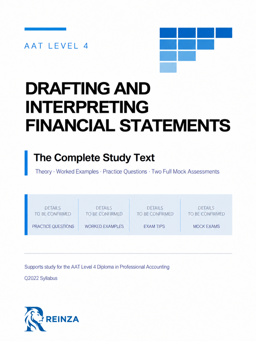 AAT Level 4 Drafting and Interpreting Financial Statements cover